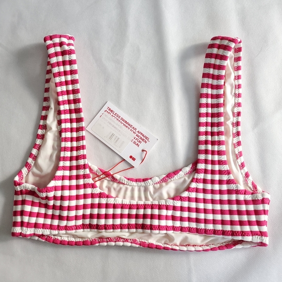 NWT Solid & Striped Elle Stripe Rib Bikini Top - Picture 10 of 12